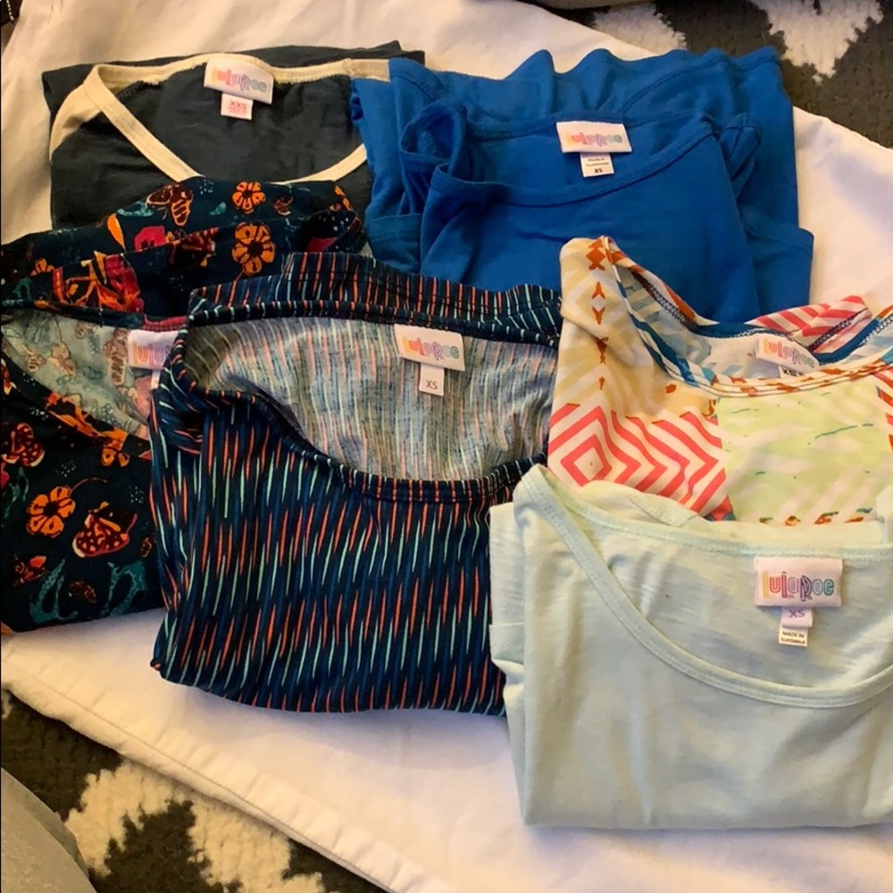 6 Lularoe Irma tops
